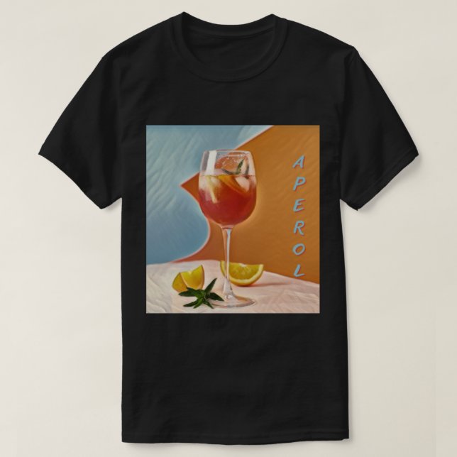 Camiseta Receta de Aperol Sour - Rezept Aperol Sour (Diseño del anverso)