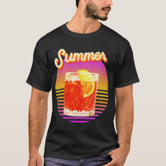 Camiseta Receta de Aperol Spritz - Cócteles de verano