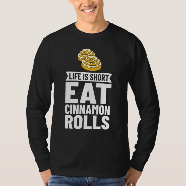 Camiseta Receta de bollos para canela Gluten Free Keto (Anverso)