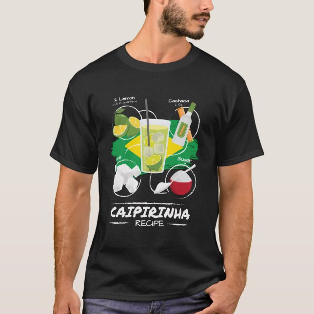 Camiseta Receta de Caipirinha I Brasilien Caipirinha Cockta (Anverso)