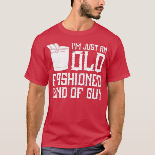 Camiseta Receta de cóctel de bebida antigua de moda Whiskey