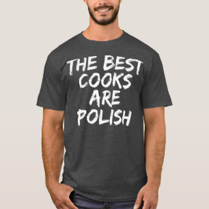 Camiseta Receta de comida polaca Pierogi Kielbasa Paczki