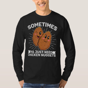 Camiseta Receta de comida rápida de nuggets de pollo