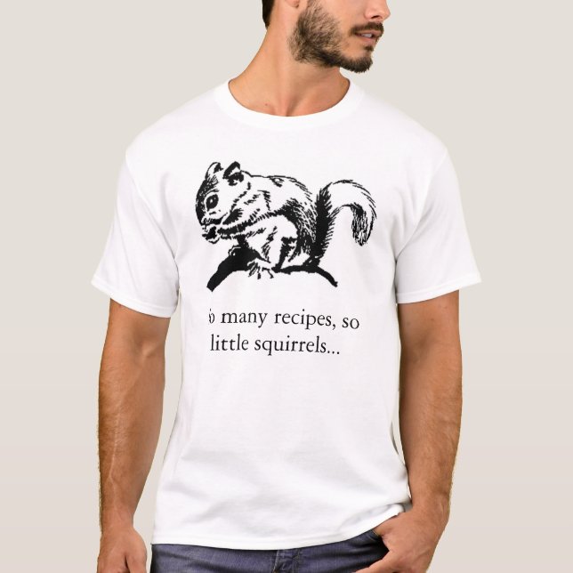 Camiseta receta de la ardilla (Anverso)