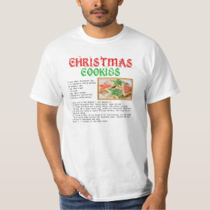 Camiseta Receta de las galletas del navidad