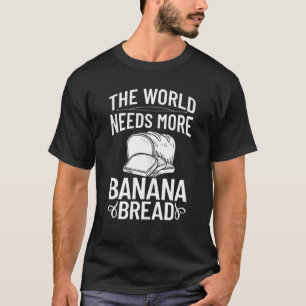 Camiseta Receta de pan banano Chocolate Nueces Vegan