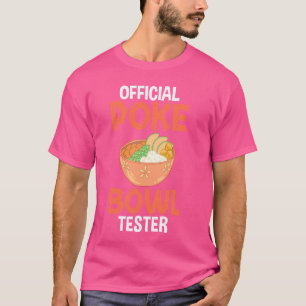 Camiseta Receta de pescado de Hawaii para el poke Bowl