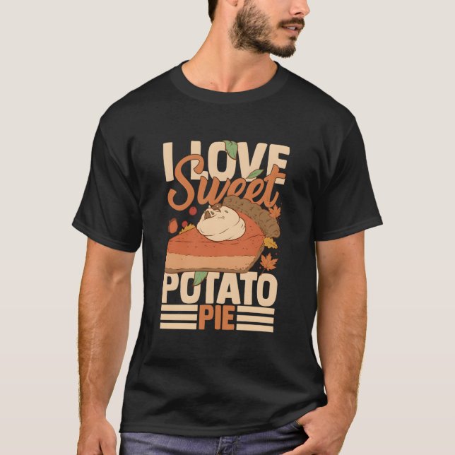 Camiseta Receta de pie de papa dulce Vegan relleno (Anverso)