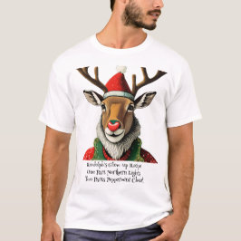 Camiseta Receta de Rudolph