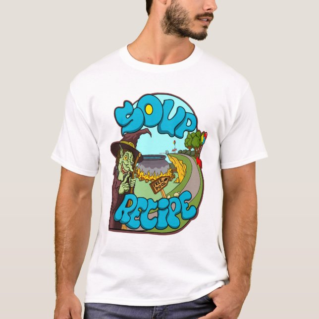 Camiseta Receta de sopa (Anverso)