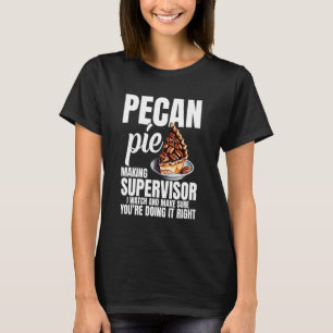 Camiseta Receta de Tarta de Pacana Hornear Pandilla de Pana