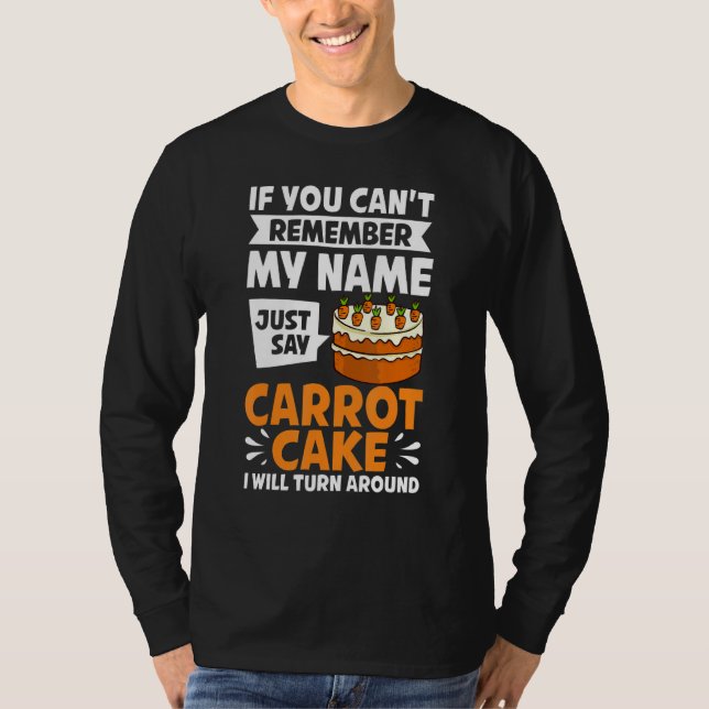 Camiseta Receta de tarta de zanahoria pasteles de cerdo Glu (Anverso)