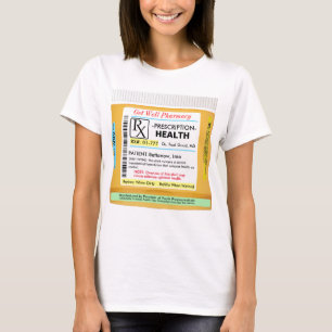 Camiseta Receta divertida para la salud