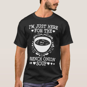 Camiseta Receta francesa de sopa de cebolla mezcla de queso