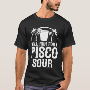 Camiseta Receta Pisco Sour Peruano Chileno
