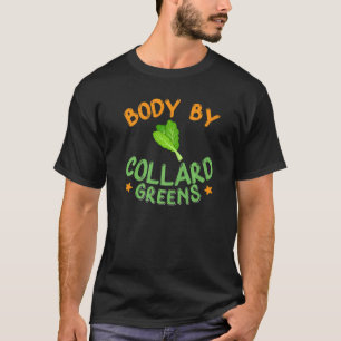 Camiseta Recetas de Collard Greens Plantas Vegatables de te
