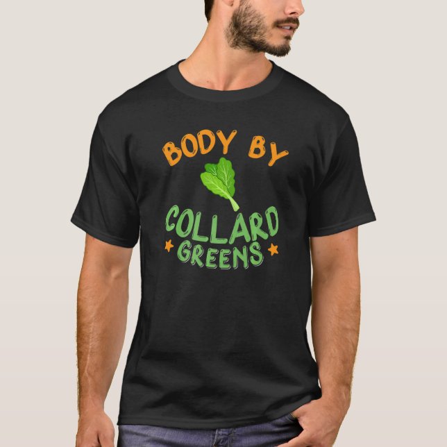 Camiseta Recetas de Collard Greens Plantas Vegatables de te (Anverso)