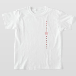 Camiseta Recetas de Gingham Rosa Rubor Cuadros Femenino Lin