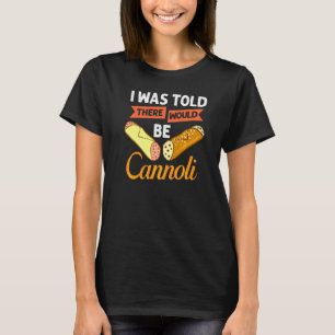 Camiseta Recetas de pastelería italiana cannoli pastelería 