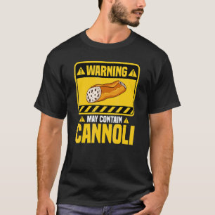 Camiseta Recetas de pastelería italiana cannoli pastelería 