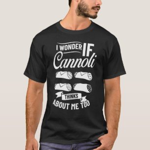 Camiseta Recetas de pastelería italiana cannoli pastelería 
