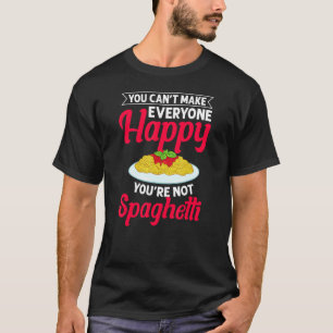 Camiseta Recetas de Salsa de Fideos de Pasta Espaguetis Ita
