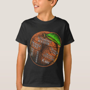 Camiseta Recetas naranjas Fruit Lover Healthy Vegan Funny O