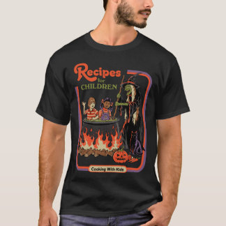 Camiseta Recetas para niños chico retro chica