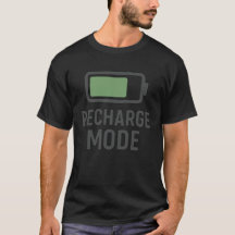 Recharge Mode Battery T-Shirt – Minimal Tech Desig