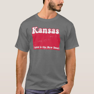 Camiseta rechazada divertida del estado de Kansas