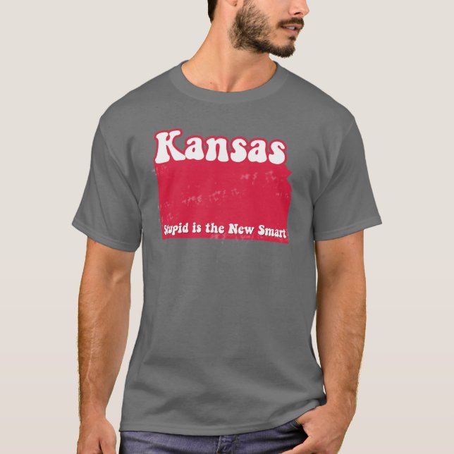 Camiseta rechazada divertida del estado de Kansas (Anverso)