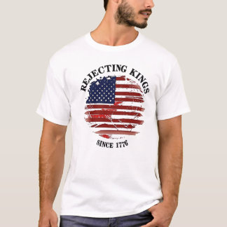 Camiseta Rechazando el diseño de la bandera estadounidense