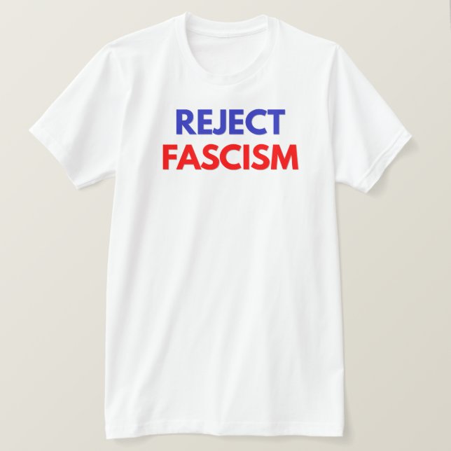 Camiseta Rechazar el fascismo (Anverso del diseño)