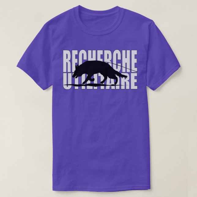 Camiseta Recherche Utilitaire chien (Diseño del anverso)
