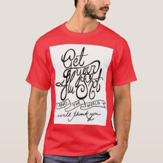 Camiseta Reciba vacunas contra la gripe pegatina de salud p