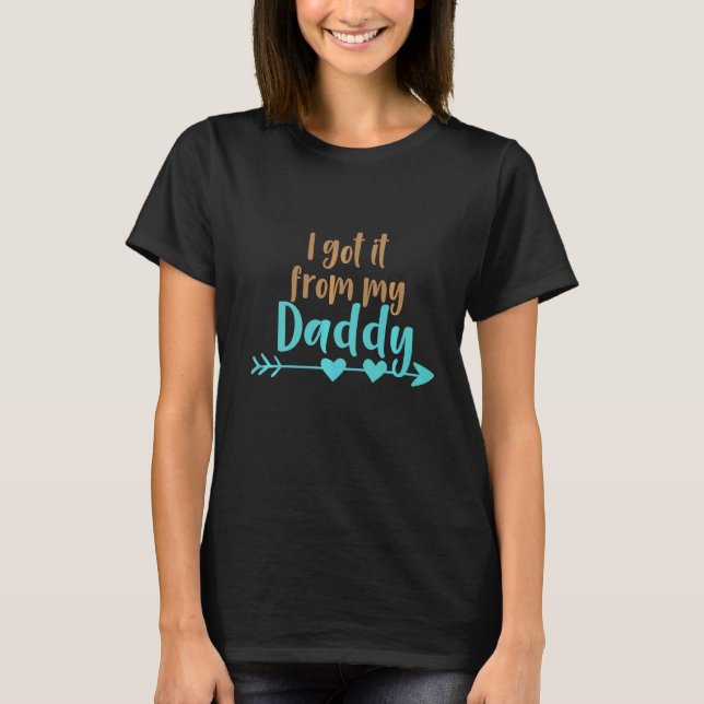 Camiseta Recibí Esto De Mi Papá Padre Presente. (Anverso)