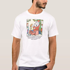 Camiseta Recibos de Papá Noel del dibujo animado del