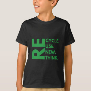 Camiseta Recicla Reutiliza Renueva Repensa Día de la Tierra