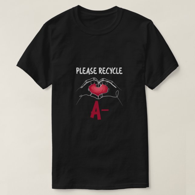 Camiseta Reciclaje A: regalo de especialista médico (Diseño del anverso)