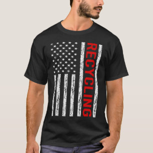 Camiseta Reciclaje de bandera de los Estados Unidos