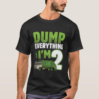 Camiseta Reciclaje de Basura Camión de Basura de 2 Años 2do