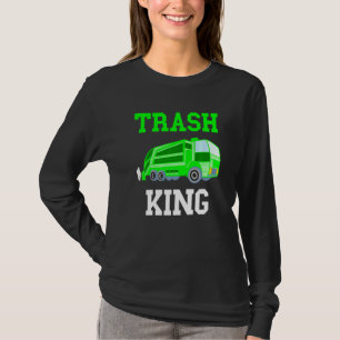Camiseta Reciclaje de basura en camión de basura en casa de