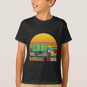 Camiseta Reciclaje de basura en camiones de basura para ni