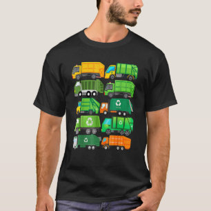 Camiseta Reciclaje de camiones de basura Día de separación 