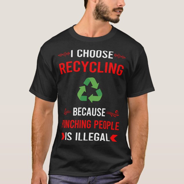 Camiseta Reciclaje de punzonado (Anverso)