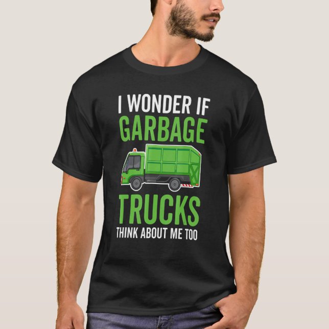 Camiseta Reciclaje de recolector de basura de camión de bas (Anverso)