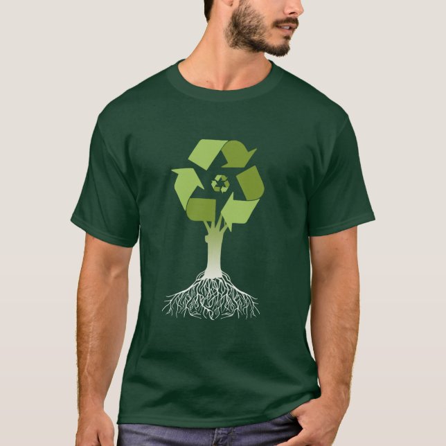 Camiseta Reciclaje del árbol (Anverso)