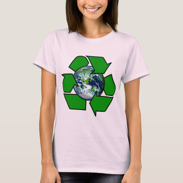 Camiseta Reciclaje para Planeta Tierra (Anverso)
