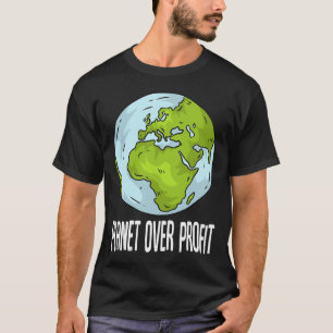 Camiseta Reciclaje Planet Over Profit Save the Environment