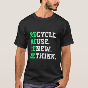Camiseta Reciclaje Reutilización Renovación Repensar el Rec